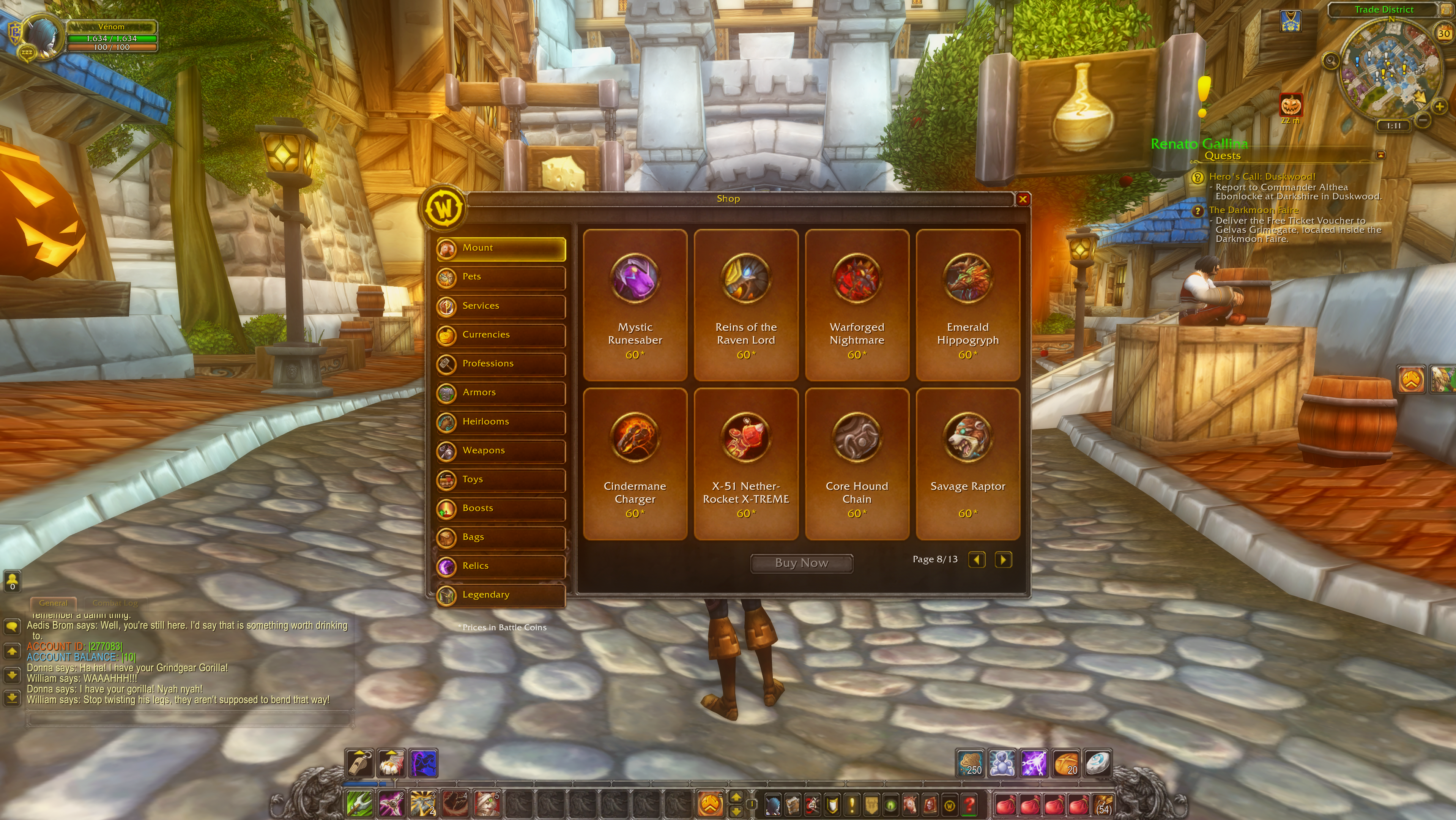 Battle Pay Shop – mounts (Battle Coins)